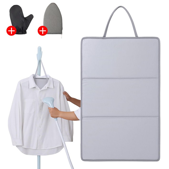 ZOZOFO 핸디형 스팀 다리미 폴더매트 걸이형 다리미판 프리미엄 스팀다리미판 걸이형 다리미판-핸디형 다림판-다리미 장갑