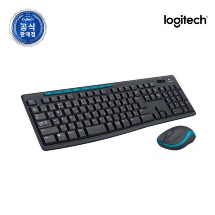 로지텍 무선 키보드 마우스 세트, MK275, BLACK블랙, 일반형