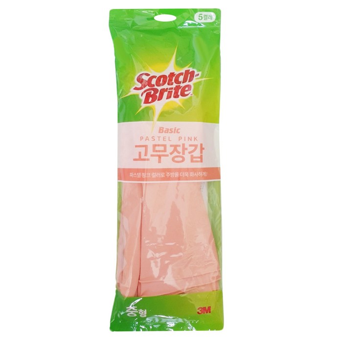 스카치브라이트 베이직 고무장갑 5p