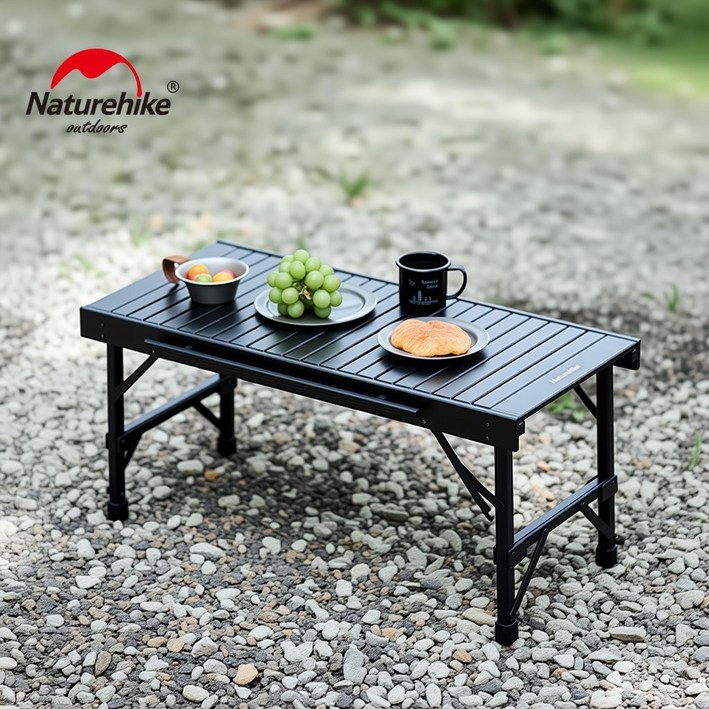 네이처하이크 IGT 캠핑 접이식 테이블 아웃도어 휴대용 초경량 테이블, 블랙