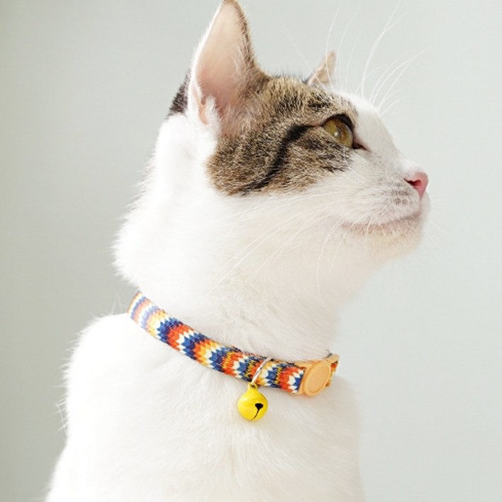 냥이마트 고양이 강아지 목걸이 반려동물 패션 악세사리 2개, 분홍핑크