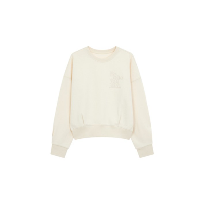 g-cut 지컷 (7254140301) 스팽글 레터링 크루넥 맨투맨