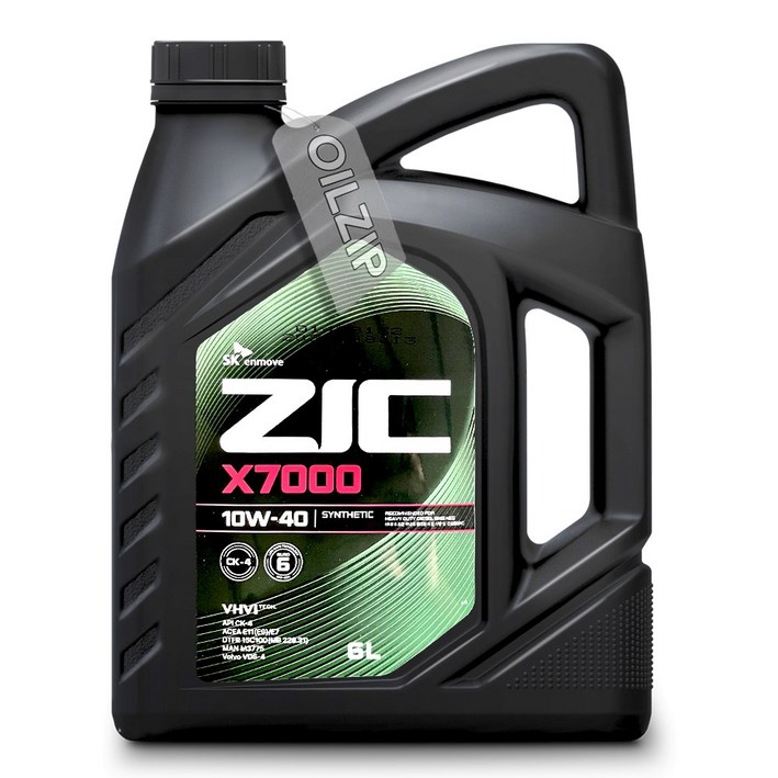 지크 X7000 10W40 6리터최신 유로6 차량에 적합, 1개, 10w40, X7000 10W40 6L 지크 X7000 10W40 6리터최신 유로6 차량에 적합, 1개, 10w40, X7000 10W40 6L