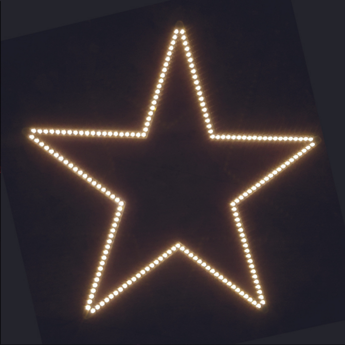 트리별장식 LED 크리스마스별 트리오너먼트 460mm 20W