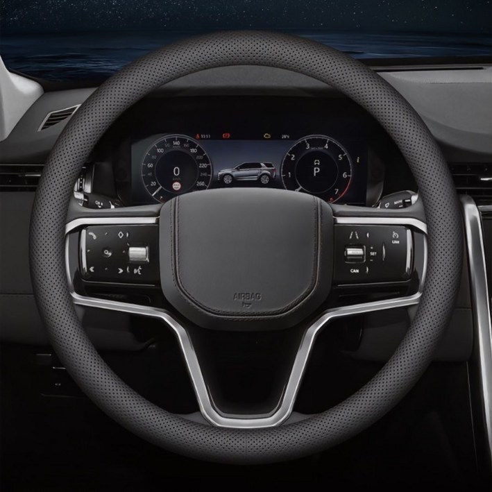 카지온 자동차 차량용 슬림핏 고급 가죽 핸들커버 순정형