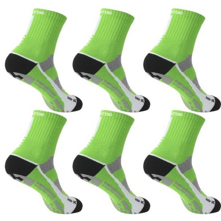 타이트엔드 싸이클링 자전거 양말 그립삭스 6P 세트, 남성용-그린