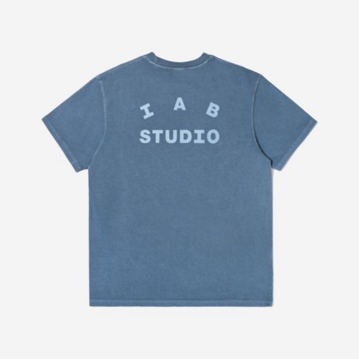 New Best 아이앱 스튜디오 피그먼트 티셔츠 블루 IAB Studio Pigment TShirt Blue 384773