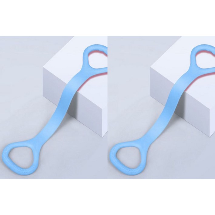 1+1 튜빙밴드 스포츠 스트레칭 밴드 근력 강화 필라테스 요가 밴드 운동 탄력 밴드 2매입 LPC