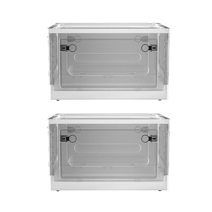 오픈형 접이식 리빙박스 투명