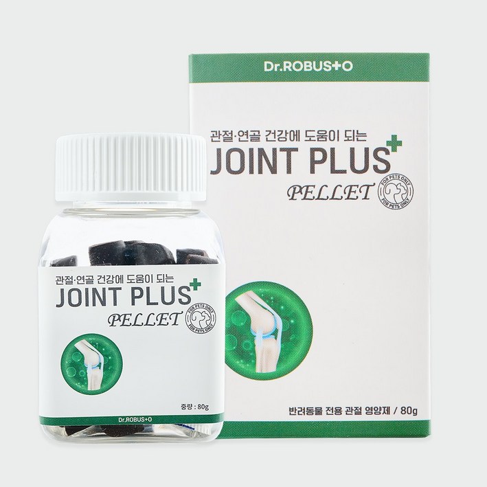 닥터로브스토 조인트플러스 강아지 관절 영양제 건강 슬개골 탈구 뼈, 80정, 뼈관절강화, 4개