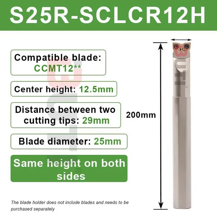 S20QSDU11SCL09L CNC 더블 헤드 공구 보링 선반 외부 원형 절단