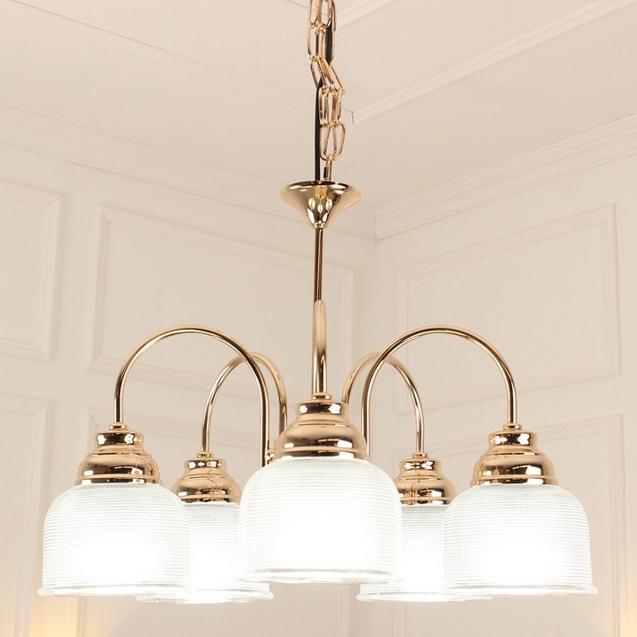 인테리어 식탁등 디오 골드 5등