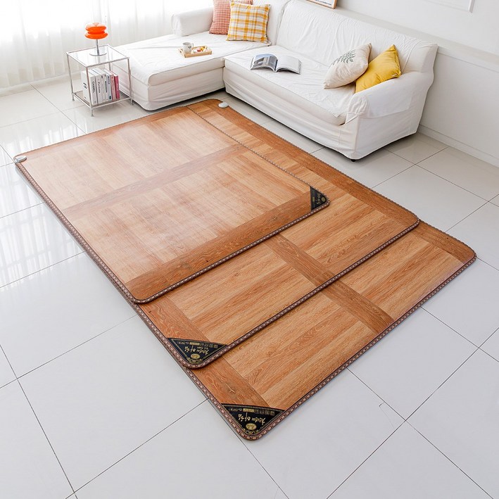 한일의료기 무자계 탄소열선 현대대청 브랜드 전기장판 두꺼운 프리미엄 거실 온열 매트, 270x183 특대형