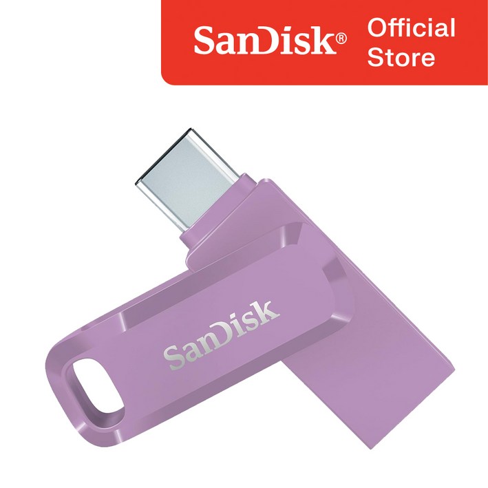 샌디스크코리아 공식인증정품  USB 메모리 울트라 듀얼 고 Type-C OTG USB 3.1 SDDDC3 256GB 라벤다퍼플