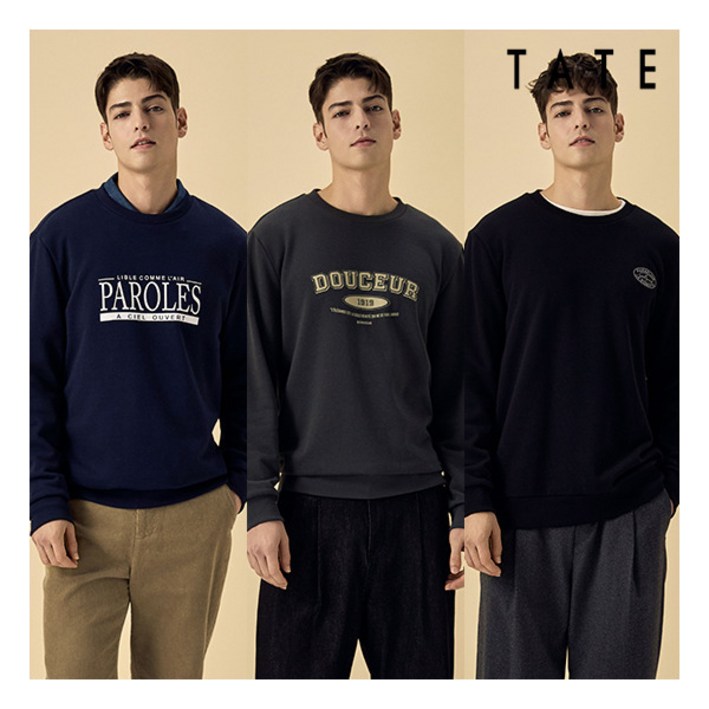 테이트 ○ 25FW 남성 아트웍 기모 스웻셔츠 3종