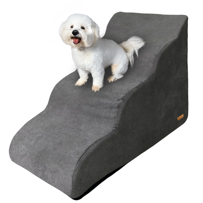 올미오펫 올패브릭 강아지 곡선계단 4단, 그레이, 1개