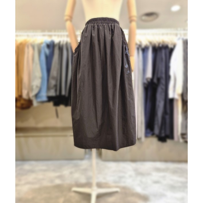 플라스틱아일랜드 밴딩 포켓 스커트 PQ3WS965_DJ