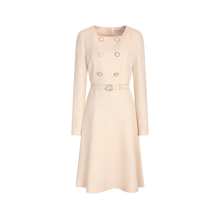 jj지고트 스퀘어넥 플레어 원피스 여성원피스 봄가을 간절기