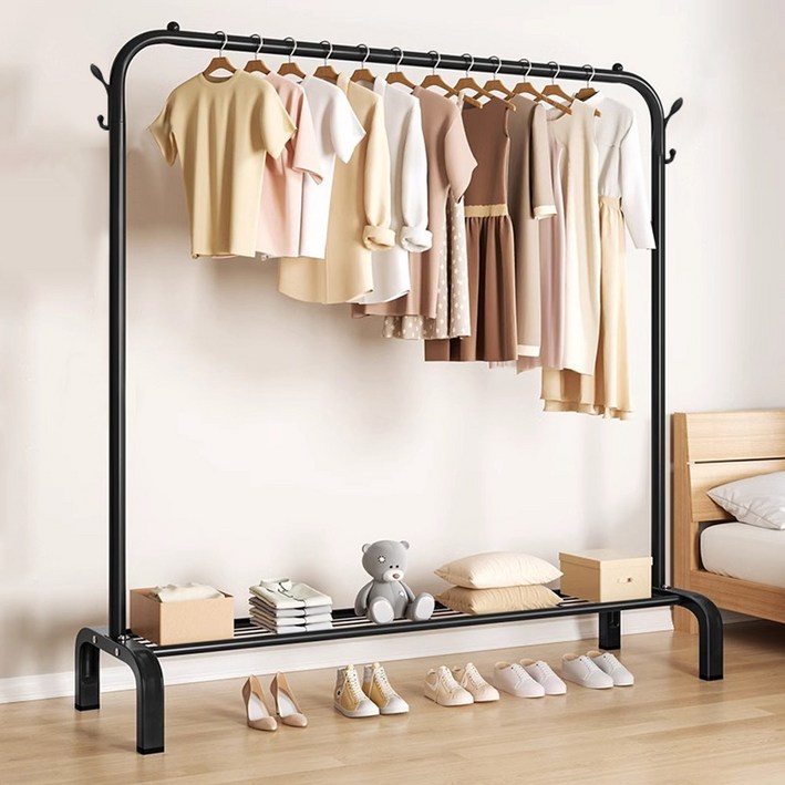 리빙픽 홈 베이직 행거 튼튼한 스탠드 옷걸이 신발 선반
