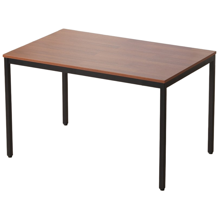 오피스엔홈 엘미오 750 1200 1800 철재 테이블 식탁 업소용, 프레임블랙멀바우