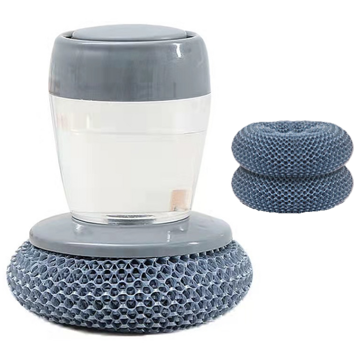 만추 수세미세제를 하나로 다용도 자동 세제 일체형 펌프 PET수세미 본품 교체용 리필, 1개, 1세트