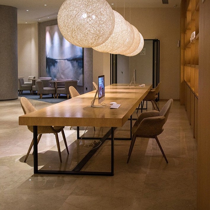 우브로 우드슬랩테이블 원목 대형 식탁 테이블 사각 카페 다이닝 6인용 8인용 2000 2200 2400