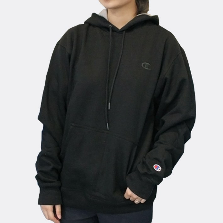 챔피온 후드티 파워블렌드 플리스 풀오버 후드 S0889 블랙