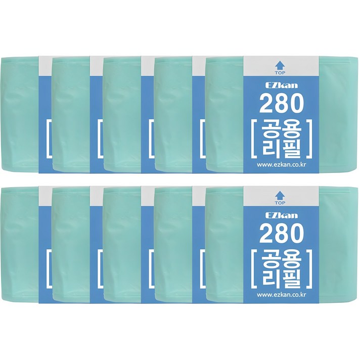 이지캔 매직 공용 리필 280 기저귀쓰레기봉투, 10개