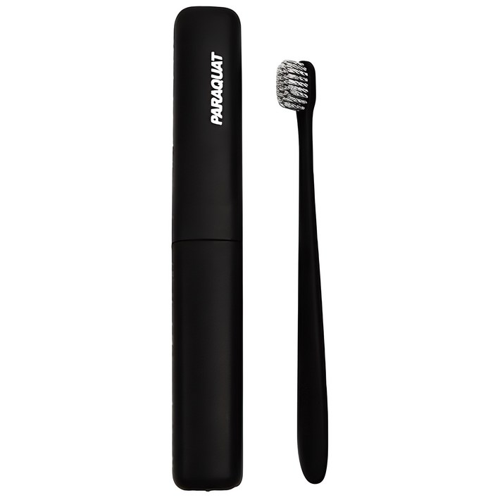 라니핏 소프트 휴대용 칫솔  케이스 세트 블랙