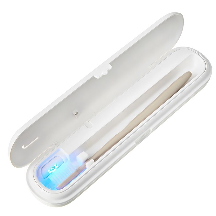코멧 국내생산 건전지USBC타입 UVC LED 휴대용 칫솔 살균기
