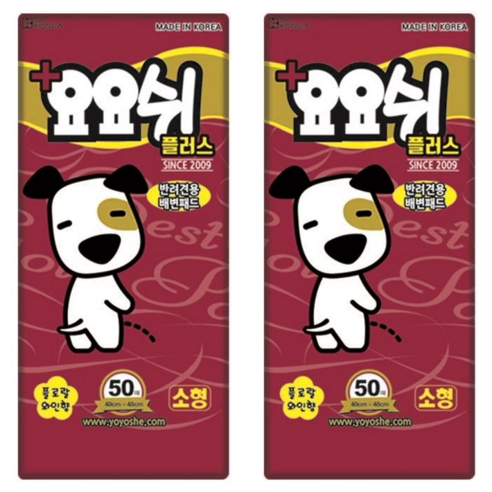 요요쉬 플러스 애견 배변패드 플로랄와인향