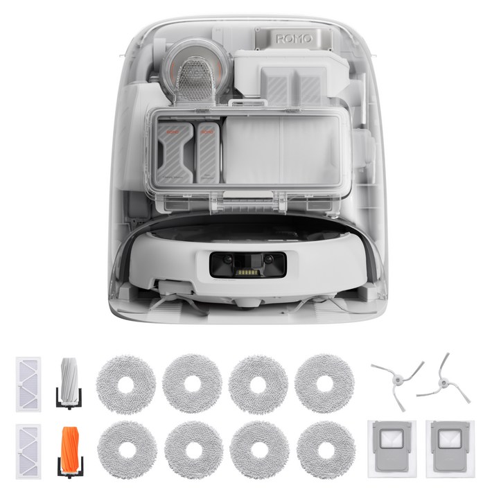 DJI ROMO P 로봇청소기  액세서리 키트 세트, 투명  화이트청소기, 단일색상키트, CR8E