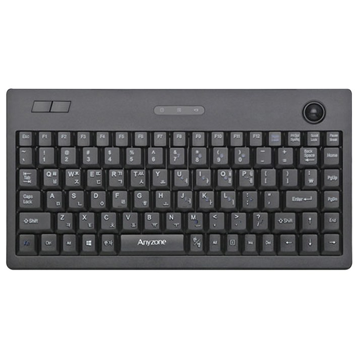 애니존 무선 트랙볼 텐키리스 키보드 키스킨, 혼합색상, AWTK200 애니존 무선 트랙볼 텐키리스 키보드 키스킨, 혼합색상, AWTK200