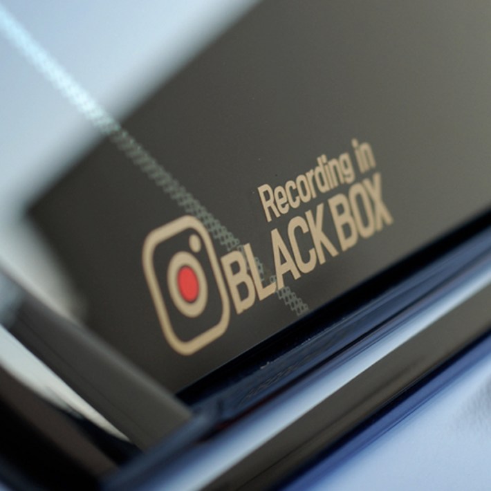 더블제이디자인 블랙박스 차량용 스티커 140 x 32 mm