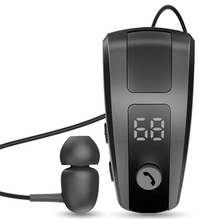 코시 CVC 노이즈캔슬링 자동감김 이어폰, EP4098BT, 블랙