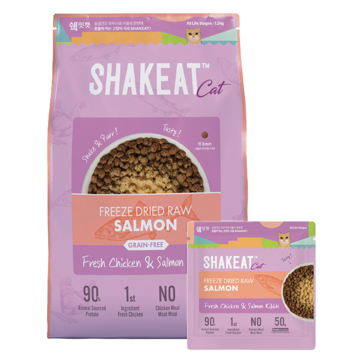 쉨잇 전연령 캣 동결건조 프레시 키블 건식사료 24p, 연어, 1.2kg, 1개