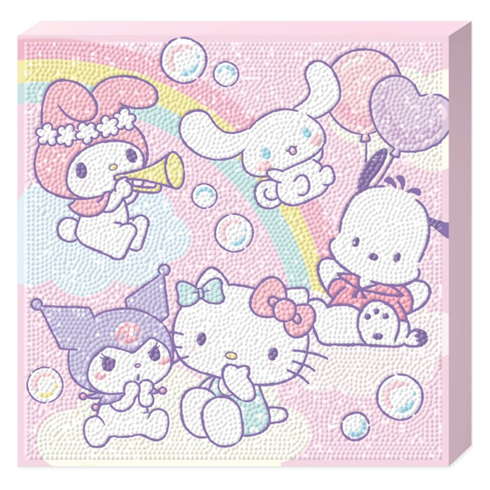 토이앤퍼즐 산리오 드림월드 캔버스형 보석십자수 DIY키트