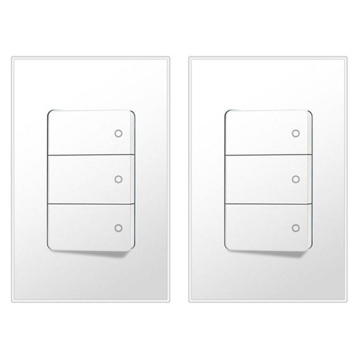 보에담 스위치 3구 1로 점프선 내장 스노우화이트, 2개