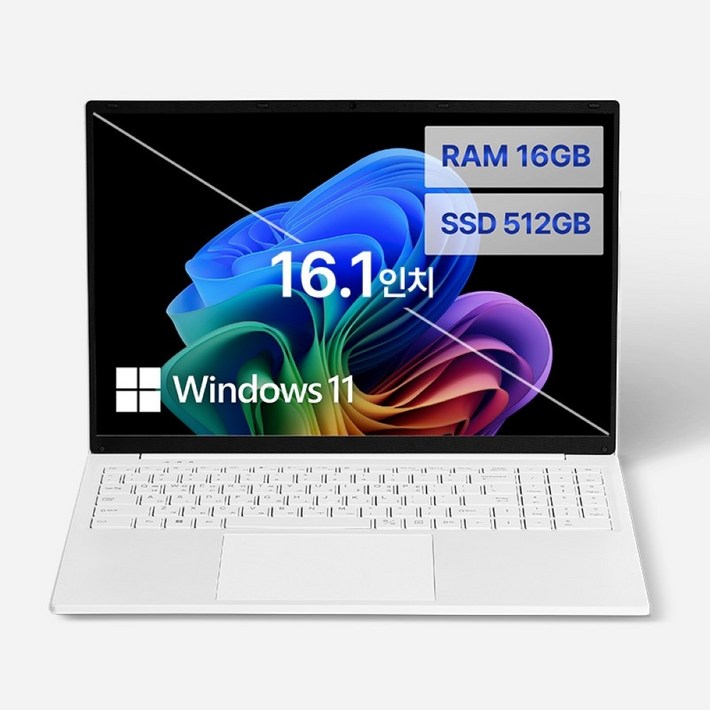 베이직스 2024 베이직북 16 N시리즈, White, 512GB, 16GB, WIN11 Home, BB1624FW
