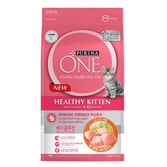 퓨리나원 캣 기능성 사료, 키튼, 1.4kg, 1개