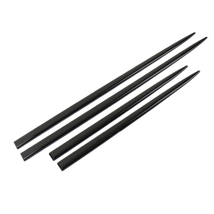 옵시디언 차량용 부착식 도어가드 4p 세트, 블랙, 1세트