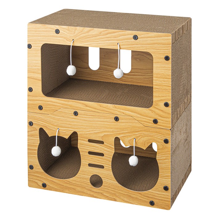 코멧 고양이 더블 하우스형 스크래쳐