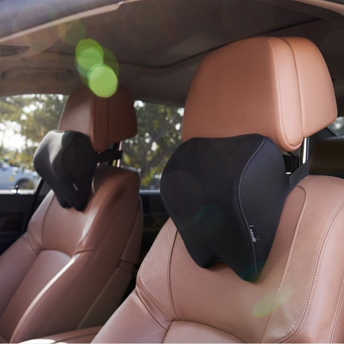 모터브 차량용 메모리폼 목쿠션, 단일색상, 2개