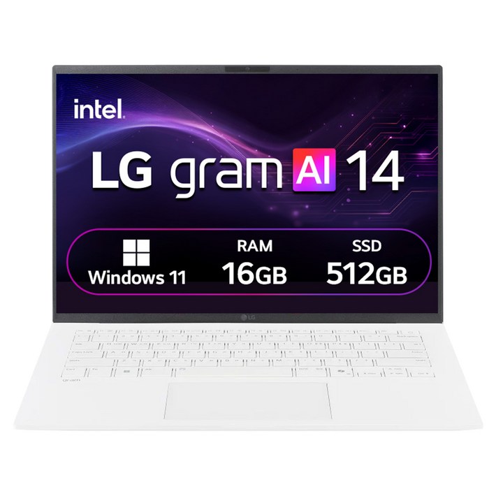 LG전자 2026 그램 AI 14 코어 Ultra5, 에센스 화이트, 14ZB90SGA5PK, 512GB, 16GB, WIN11 Home