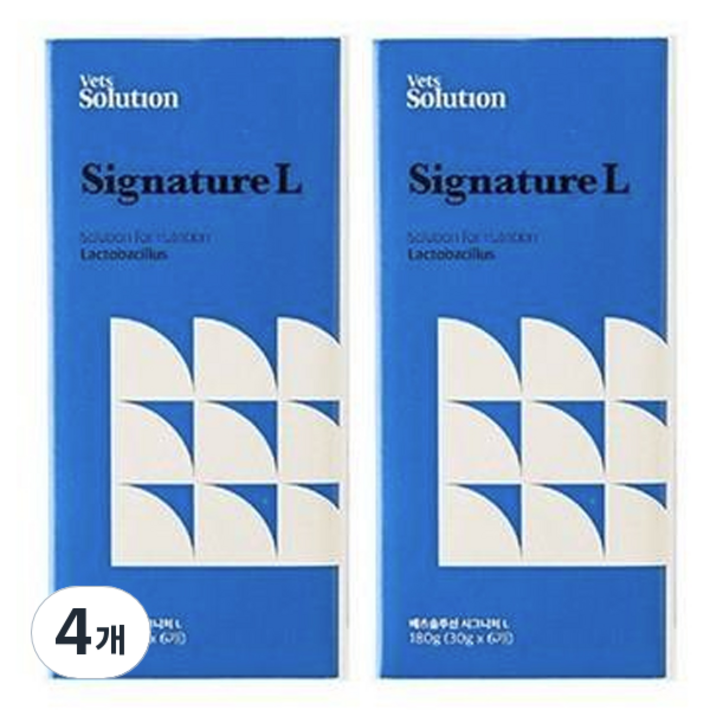 베츠솔루션 강아지 시그니처캔 L 6p, 유산균, 180g, 4개
