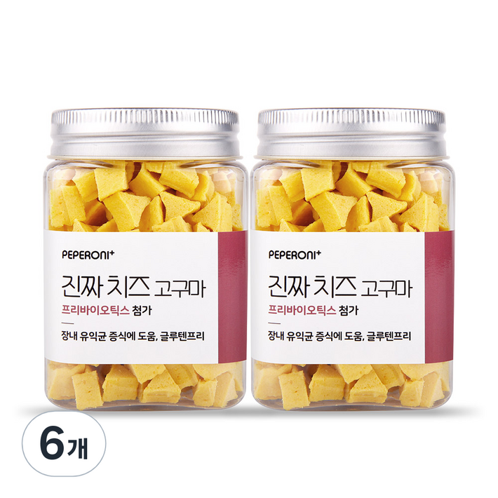 페페로니 애견용 져키, 치즈 고구마 혼합맛, 180g, 6개
