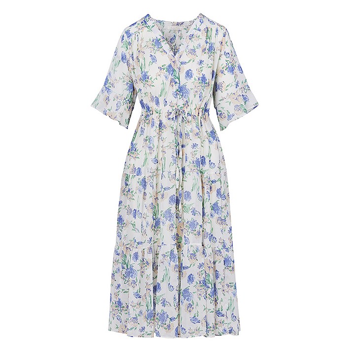 페이지플린 여성용 스트링 플라워 랩 원피스 F3BOP023A