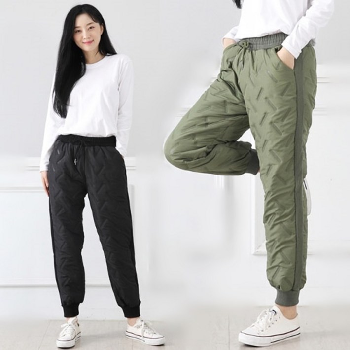 오지다 누빔 솜 패딩 바지 남녀공용 빅사이즈 오지다 누빔 솜 패딩 바지 남녀공용 빅사이즈