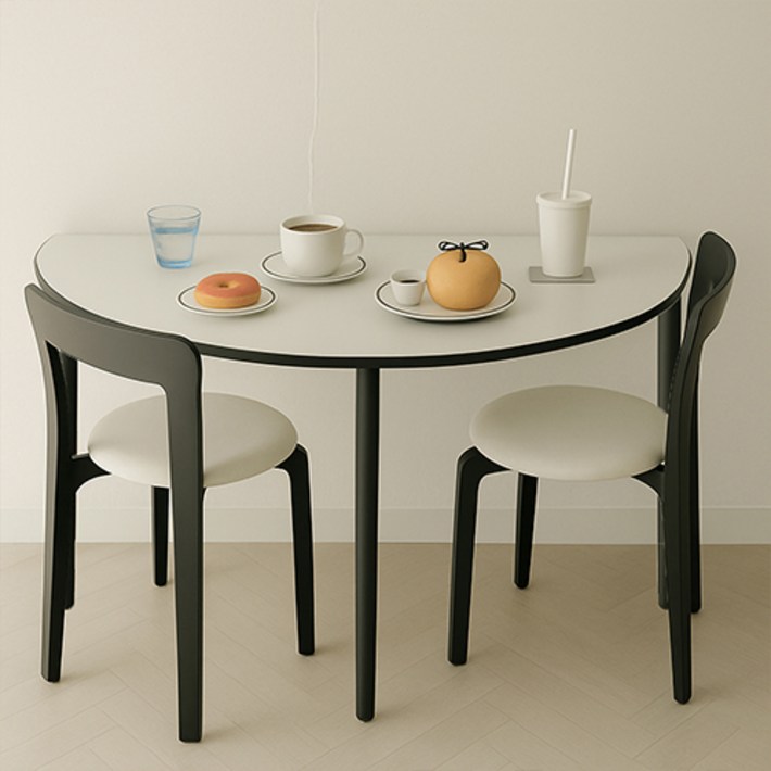 16피스 루나 반원 라운드 카페 식탁 테이블