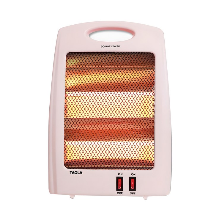 타올라 석영관 전기히터, QH842, 핑크